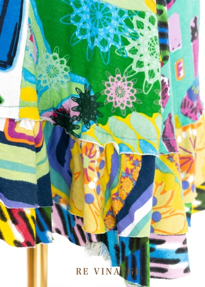 『歐洲寶物-巴黎』Art Collage 超美拼接繞頸洋裝6