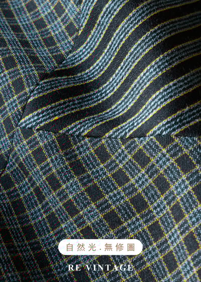 酷感錯位格紋拼接長裙（24"）12