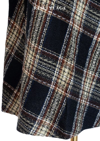 英倫優雅斜格紋毛呢長裙（26"）4