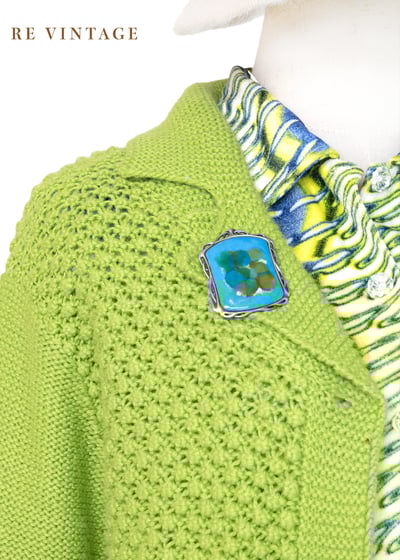 Jasmine Green 凸凸紋路針織毛衣外套4