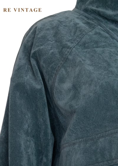 復古孔雀綠工裝夾克外套11