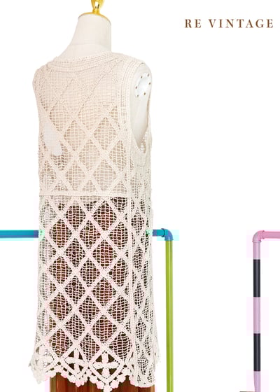 Happy Vacation 香草白織品長版背心/洋裝11