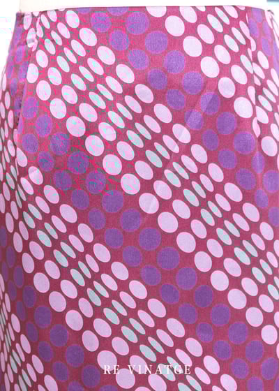 Disco 斜紋點點緞面中長裙3