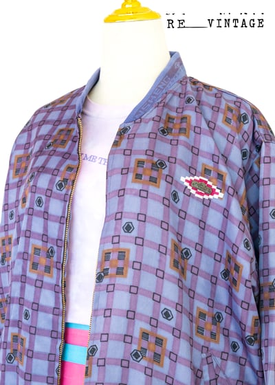 葡萄紫格紋版型一百分夾克外套7