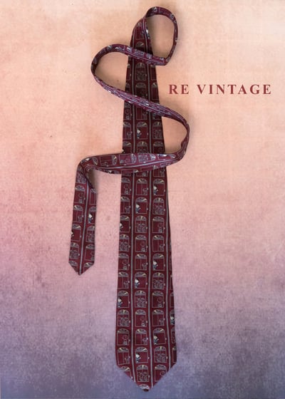 史奴比櫥窗酒紅領帶2