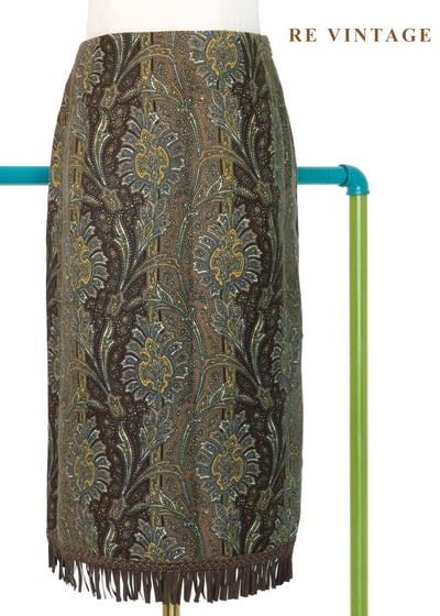 歐洲壁紙Ｘ東方植物紋流蘇美裙（26"）6