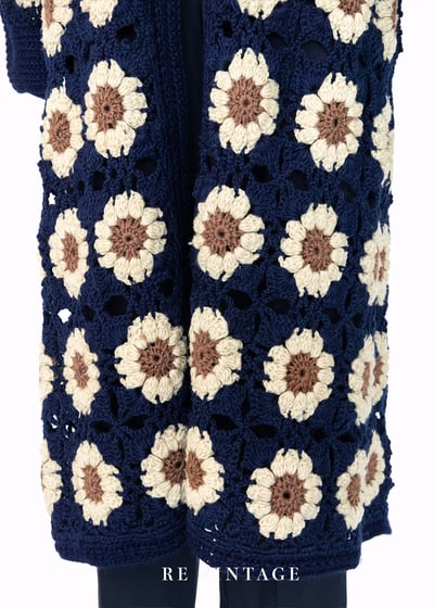 行走中的小花園織品長版外套/罩衫7