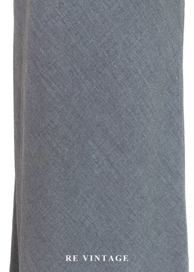 必備單品 - 翻摺簡約氣質灰色長裙（26"）6