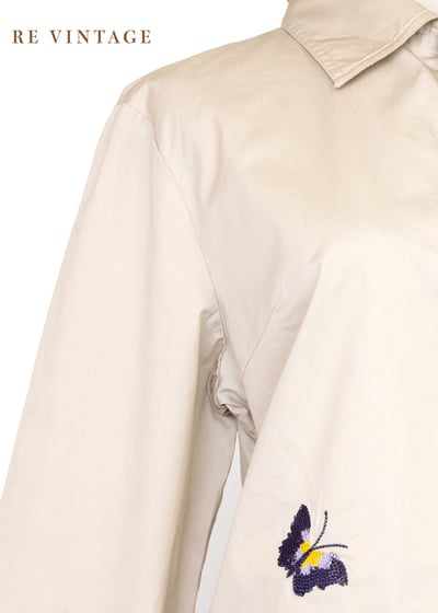 氣質單品 - 香草棕蝴蝶小花園襯衫4