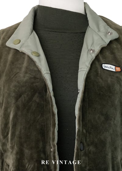 綠精靈絨布尼龍雙面穿背心3