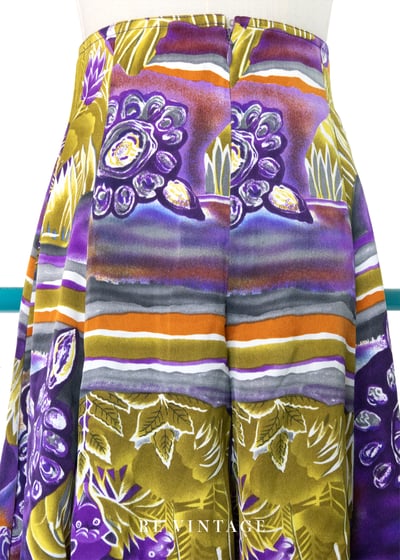 極光繁花華麗手繪高腰褲裙（26"）8