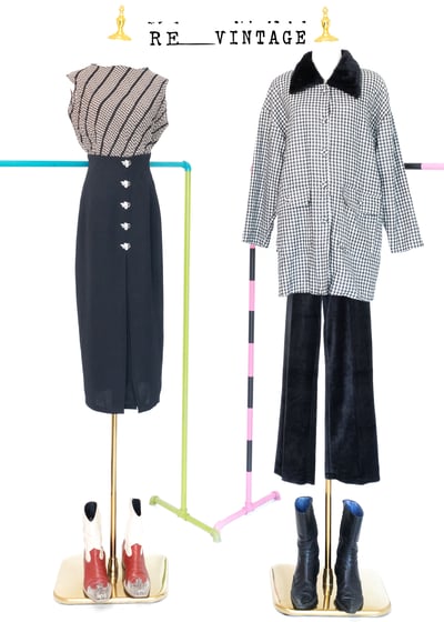 黑毛毛小格紋秋天薄款中長版外套3