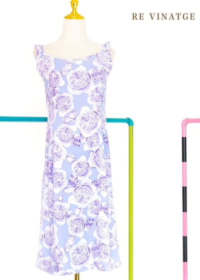 紫色玫瑰唯美浪漫洋裝1