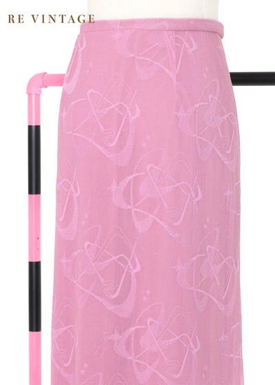 義大利製 - 芭比粉美麗的花紋印花網紗長裙（26"）3