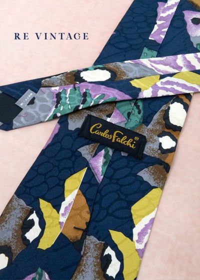 水下迷宮色塊領帶3