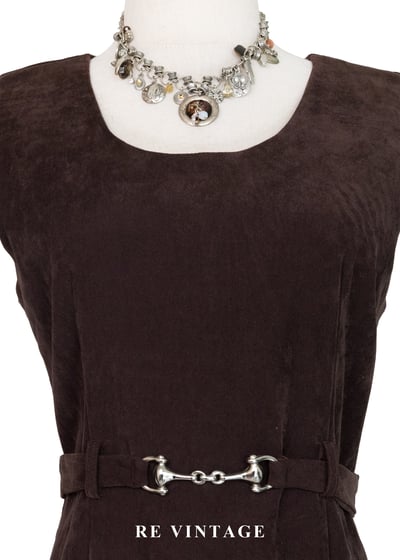 質感單品 - 濃郁可可貴族收腰長洋裝3