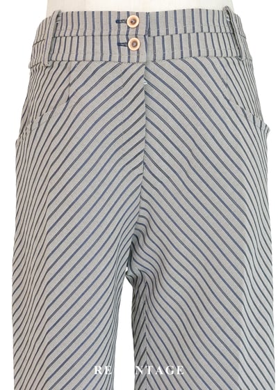 錯位時空斜紋交織喇叭褲（27"）3