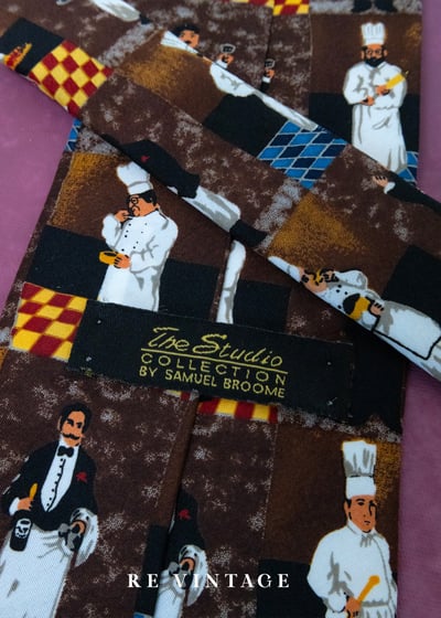 主廚的秘密餐桌工作職人印花領帶4