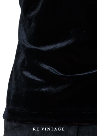 紅光雕刻小花絨布細肩帶背心8