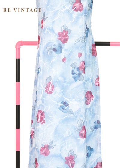 Aqua 水藍的你粉紅的花長洋裝12