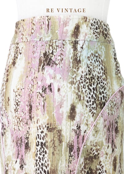 套裝短裙 - 日落柔粉豹影短裙（26-27"）10