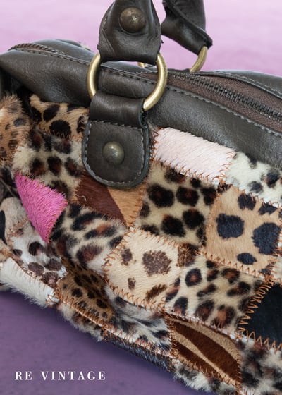 動物野性拼貼怪可愛手提包13