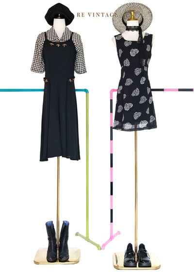 花心黑雨愛心小花迷你洋裝2