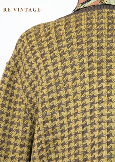 質感單品 - Lemon Yellow 千鳥格針織外套12