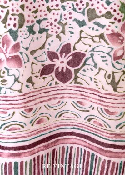 粉紅植物園絨布長裙（27"）10