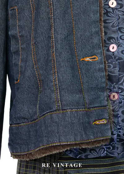 靈魂藍調深棕毛領牛仔外套6