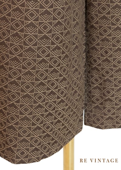 『歐洲寶物』質感單品 - 巧克力色方塊中腰直筒褲9