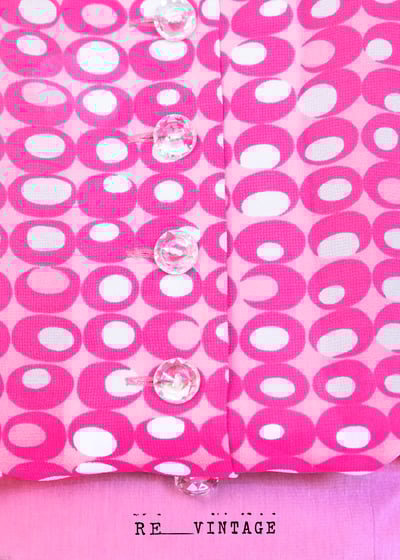 螢光粉普普風圖騰雪紡上衣4