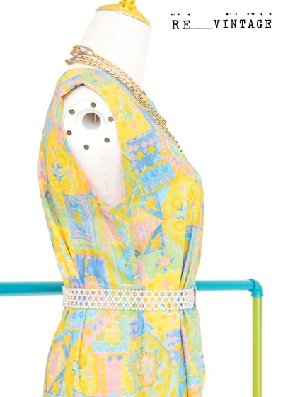 甜心粉色系圖騰長洋裝11