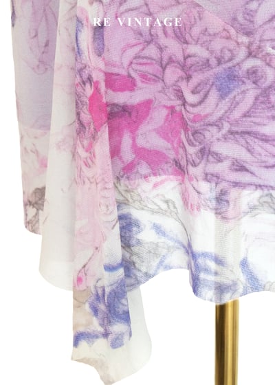 粉紫夢境模糊花卉美裙（27"）5