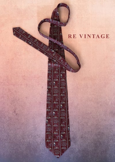 史奴比櫥窗酒紅領帶5