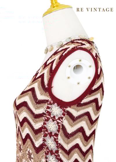 乾燥玫瑰針織波紋小花背心9