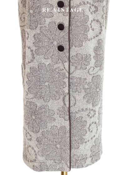 質感單品 - 溫潤培茶壓印花紋西裝式長洋裝6