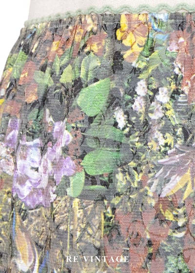 優雅紫色廢墟的玫瑰及膝裙（23-30"）10