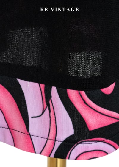 霓虹盡頭的探戈復古普普圖騰拼接裙（26"）8