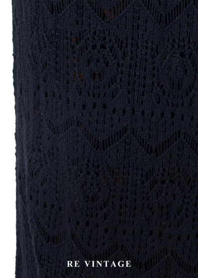 Dark Navy長版圖騰鉤針罩衫16