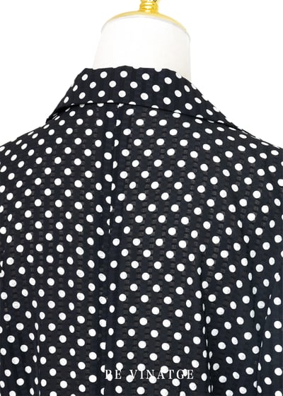 深藍點點夏日洋裝11