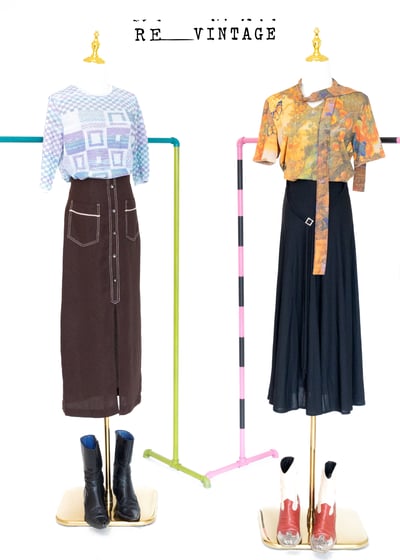 美腿吹風巧克力色開衩長裙（26"）2