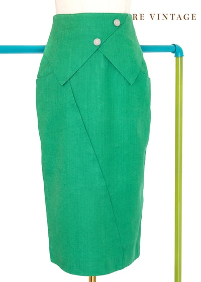 Fern Green 氣質高腰窄版裙（24")1