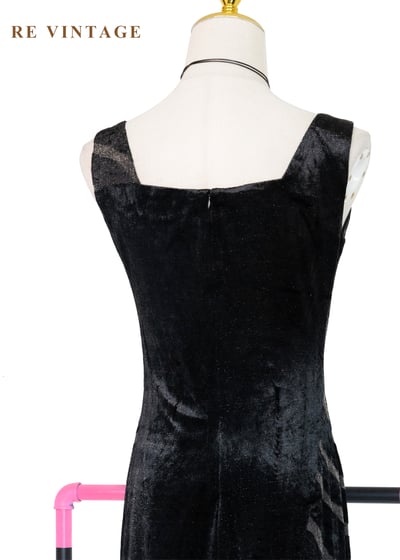 邊邊斑馬黑絨迷你洋裝13