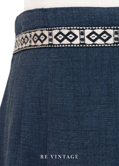 套裝裙子 - 靛藍自然氣息文藝裙子（26"）5