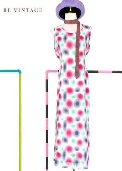 霓虹燈閃閃雪紡長洋裝1