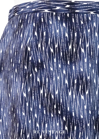 仲夏夜裡的藍色雨絲紋理長裙（31"）5