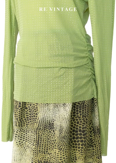 初夏果實多巴胺酪梨綠星光上衣4