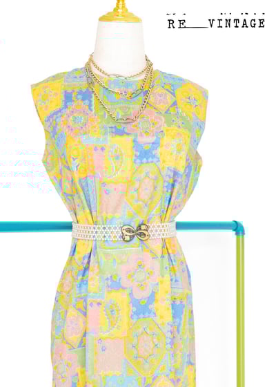 甜心粉色系圖騰長洋裝2