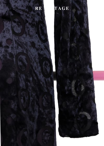 圓的哲學 - 紫光絨布長洋裝8